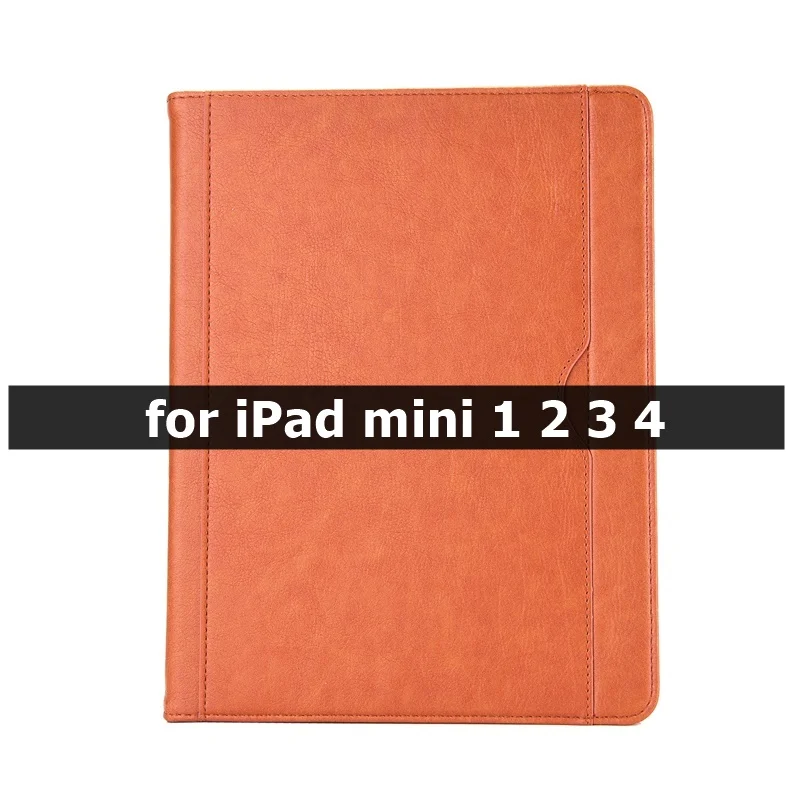 mini 1 2 3 4-Brown Чехол для Apple iPad mini 5 чехол умный кожаный с карандашом держатель для карт чехол для iPad mini 1 2 3 4 чехол 7,9 дюймов kimTHmall - Цвет: mini 1 2 3 4-Brown