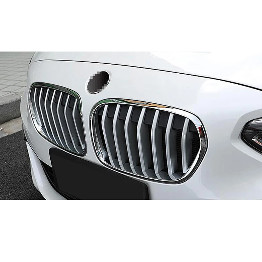 

14 шт., декоративные накладки на переднюю решетку капота для BMW 1 серии 2017