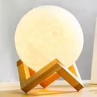 Vacamm светодиодная креативная Новинка световая 3D лампа с принтом Луны 2 цвета сменный сенсорный переключатель лунный свет для украшения Bethroom освещение