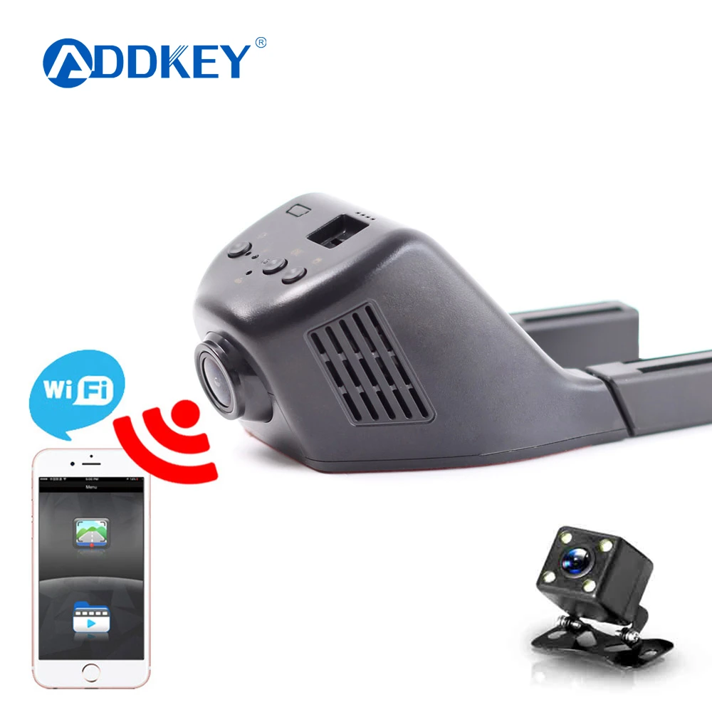Addkey Новый Wi Fi приложение 6 г Объектив Автомобильные видеорегистраторы