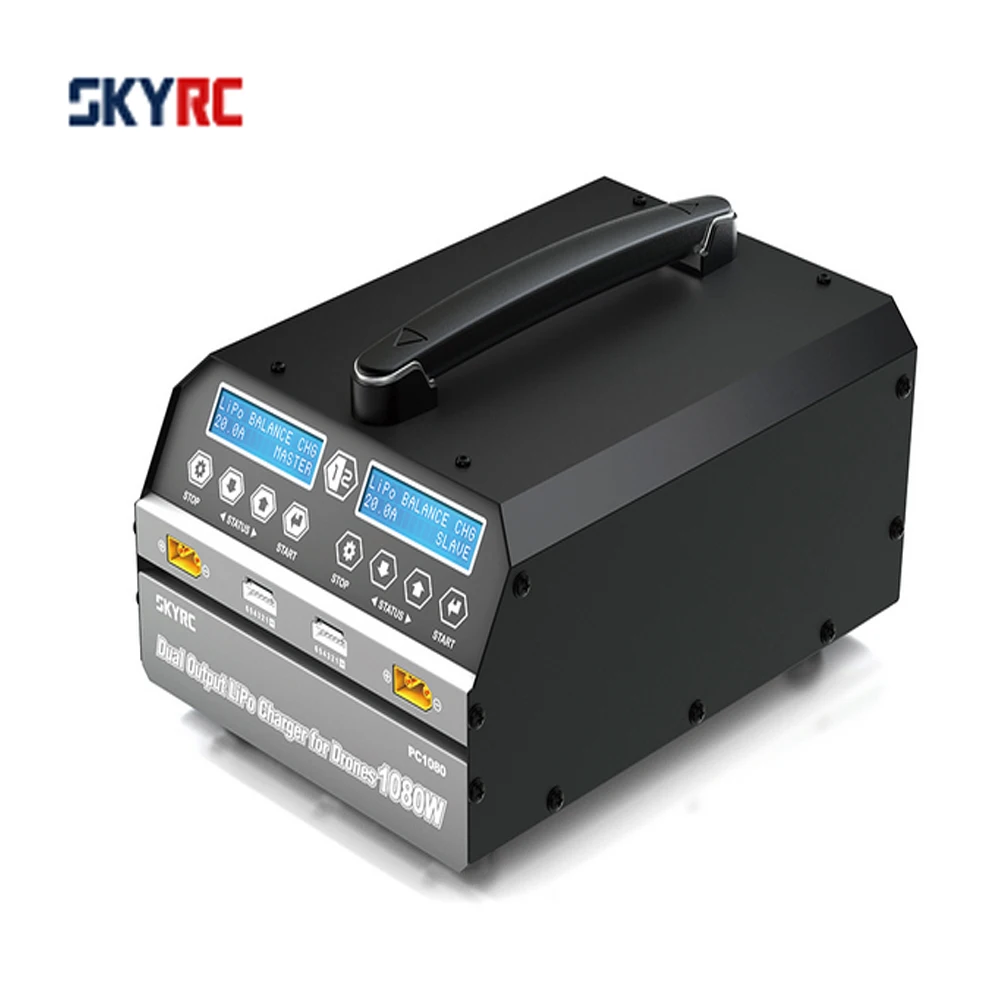 SKYRC PC1080 Дрон Батарея Зарядное устройство s 1080 W 20A двойной Выход LiPo LiHV Батарея Зарядное устройство для защиты растений uav