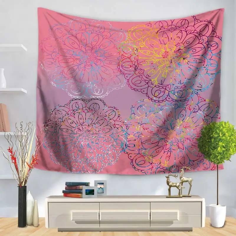 Home Decorative Wall Hanging Carpet Tapestry Rectangle Bedspread New Color Mandala Flower Geometric Pattern GT1254 | Дом и сад