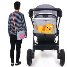 Cartoon Thermal Insulation Baby Diaper Bags For Strollers Waterproof Nappy Changing Bags Mommy Stroller Bags Cooler Bags