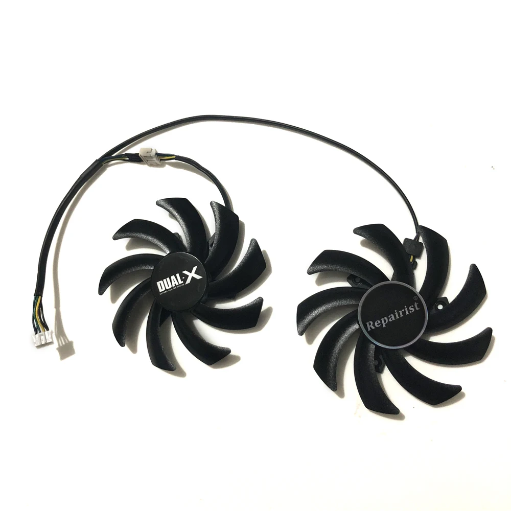 2 шт./компл. R9 390/380 GPU VGA кулер Графика карты вентилятор для его 380 390 IceQ X2 Видеокарта