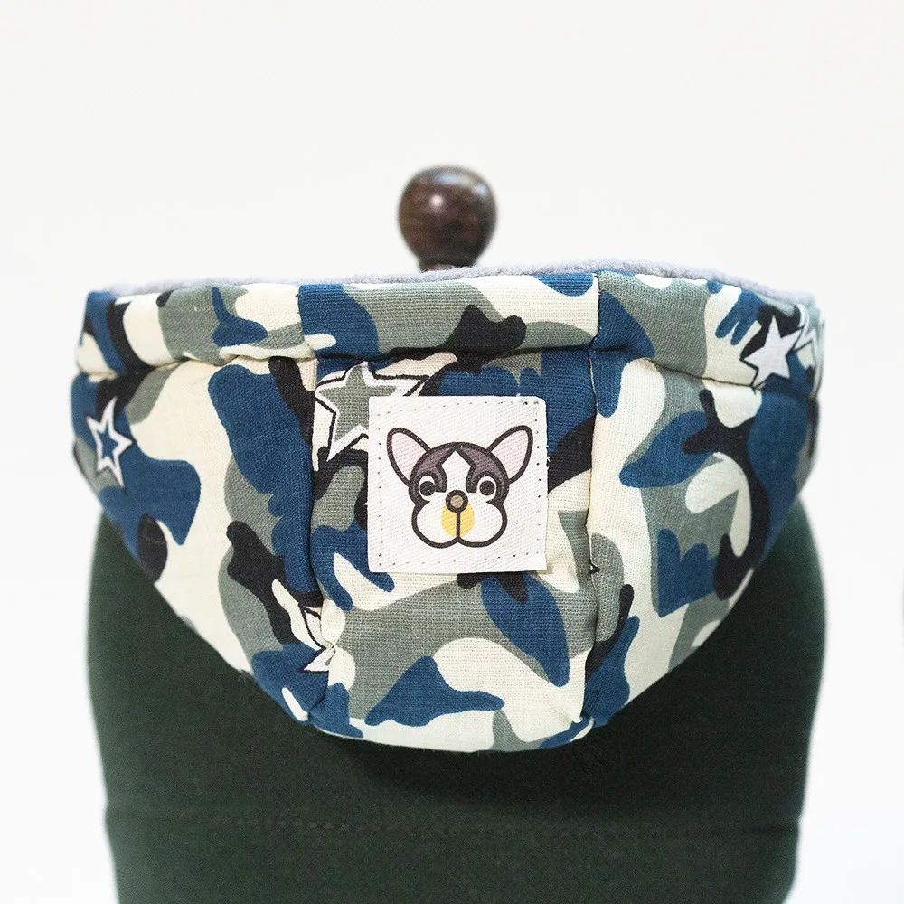 Pet dog clothes for winter gray green coat pet camouflage hoodie jacket small and medium sized dogs clothing | Дом и сад