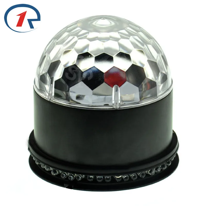 ZjRight 48 LED RGB праздничный Эффект Свет Звук Активированный Авто вращающийся