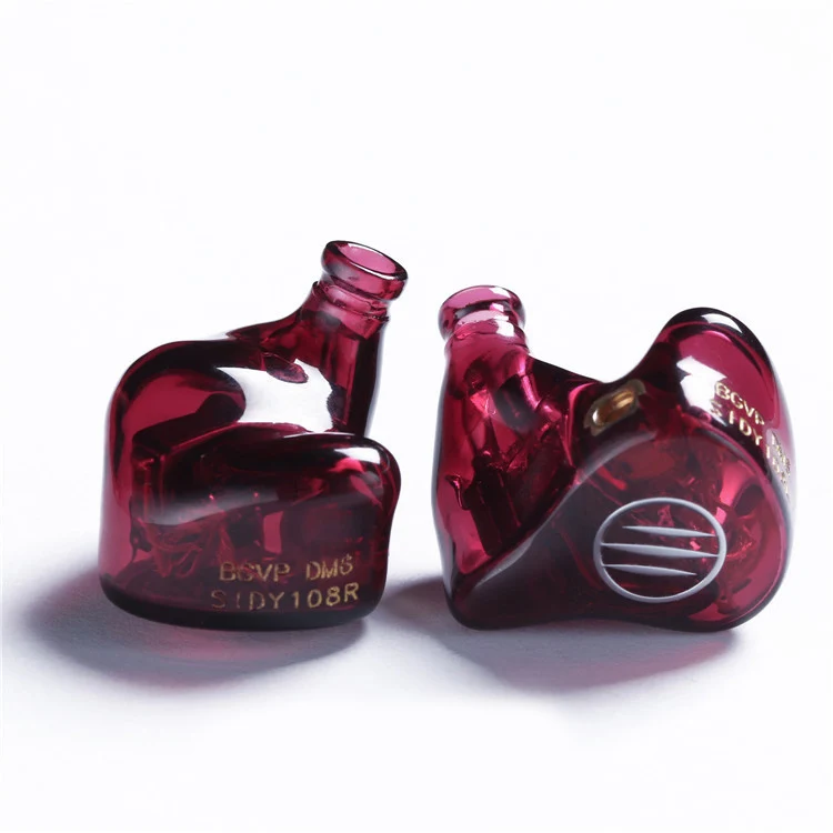 Rose purple BGVP DM6 Hi-res 5BA сбалансированные арматурные драйверы наушник IEM 3D принт HiFi наушники контролировать наушники индивидуальные ручной работы IEM - Цвет: Rose purple