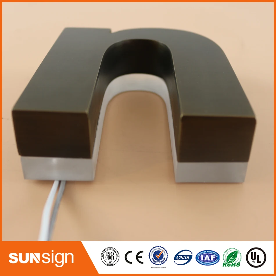 Светодиодный 3d знак из нержавеющей стали с подсветкой|channel letters sign|letter signilluminated