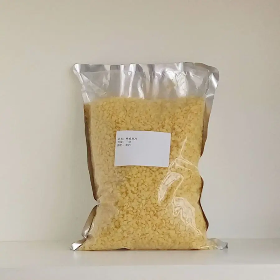 

100% natural pure yellow beeswax pellet 500g/bag