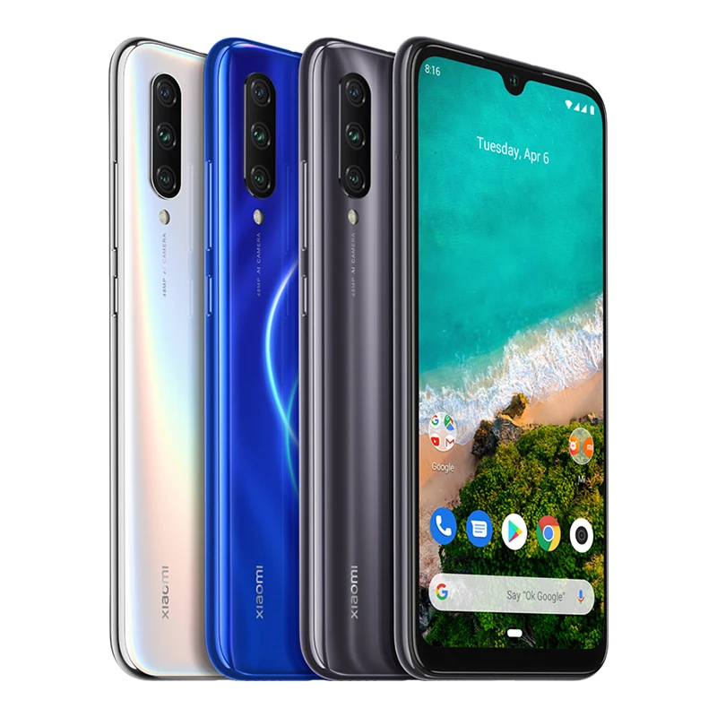 Международная версия Xiaomi My A3 официальный Android ONE Snapdragon 665 6 088 &quotAMOLED Восьмиядерный