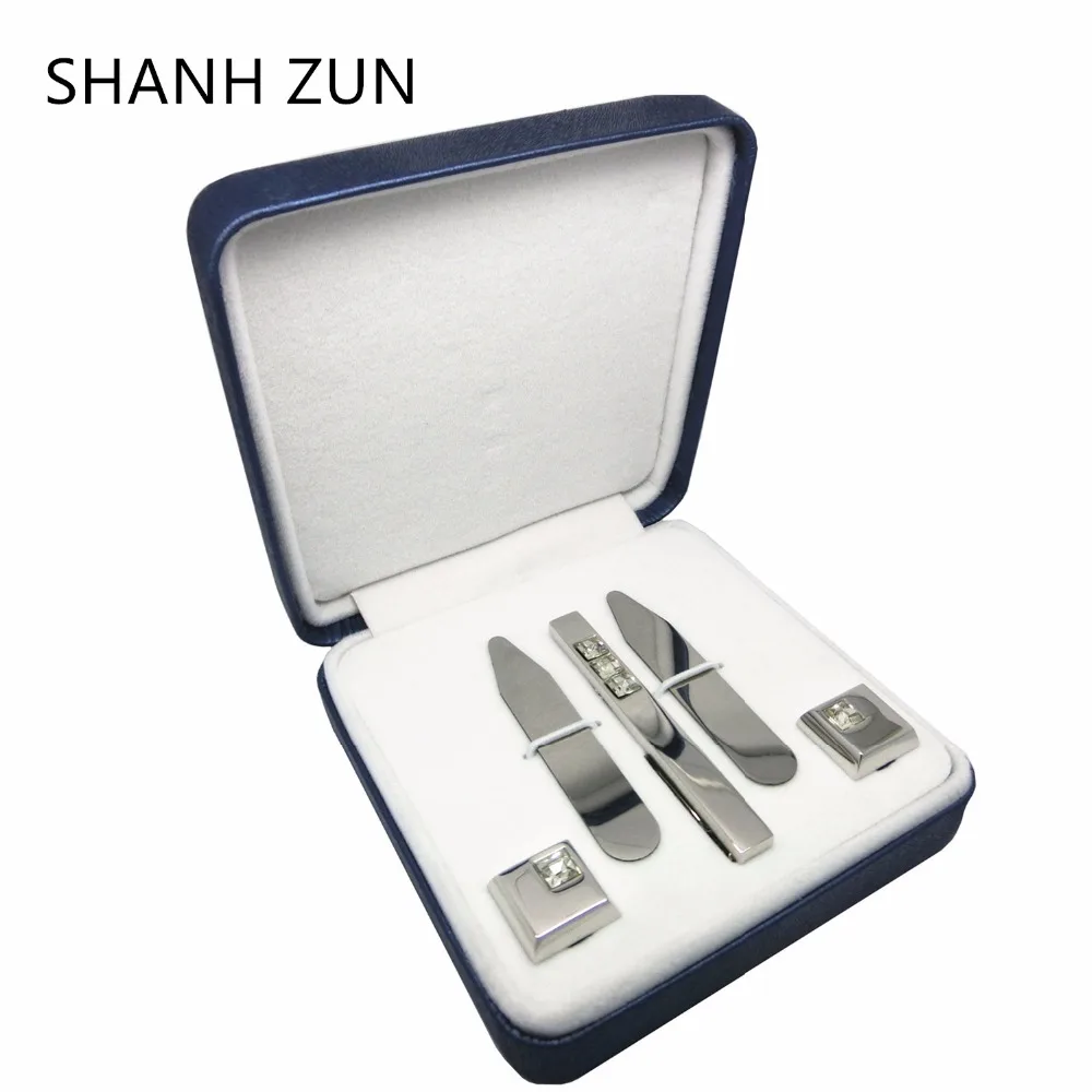 Модный воротник SHANH ZUN из нержавеющей стали Запонки И Зажимы Для Галстука