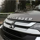 Хромированные 3D буквы для Mitsubishi Outlander, эмблема на капот, логотип, наклейки для автомобиля, Стайлинг, автомобильные аксессуары, слова 3D буквы