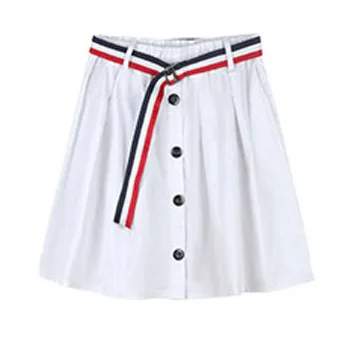skirt Одинаковые комплекты для семьи; платье для мамы и дочки; семейная одежда летняя детская одежда для папы; футболки для сына; короткие штаны; юбка для женщин и девочек - Цвет: skirt