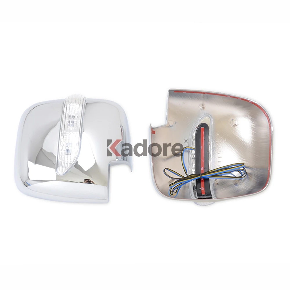 Противотуманные фары для Toyota Hiace Commuter 2005- ABS Хромированная Боковая дверь заднего вида зеркальные накладки отделка автомобиля аксессуары для укладки