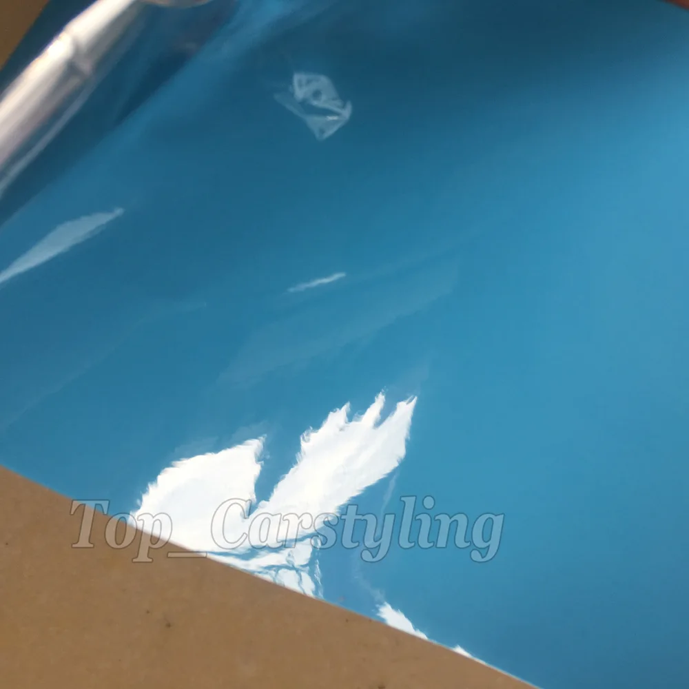 Детская синяя глянцевая виниловая пленка с 3 слойной глянцевой упаковкой для