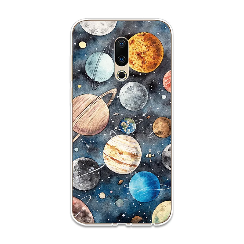 Outer Space Planet Silicone Phone Case Couqe For Meizu 15 16 Lite Plus 16X Note 8 Pro 6 7 X8 U10 U20 Shell Soft Cover |