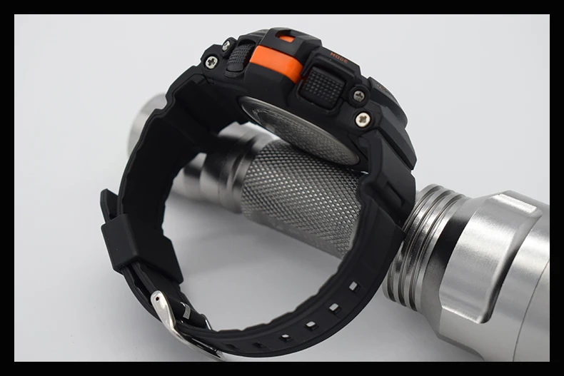 Orange Водонепроницаемые наручные электронные часы для мужчин digitais Бег мужские