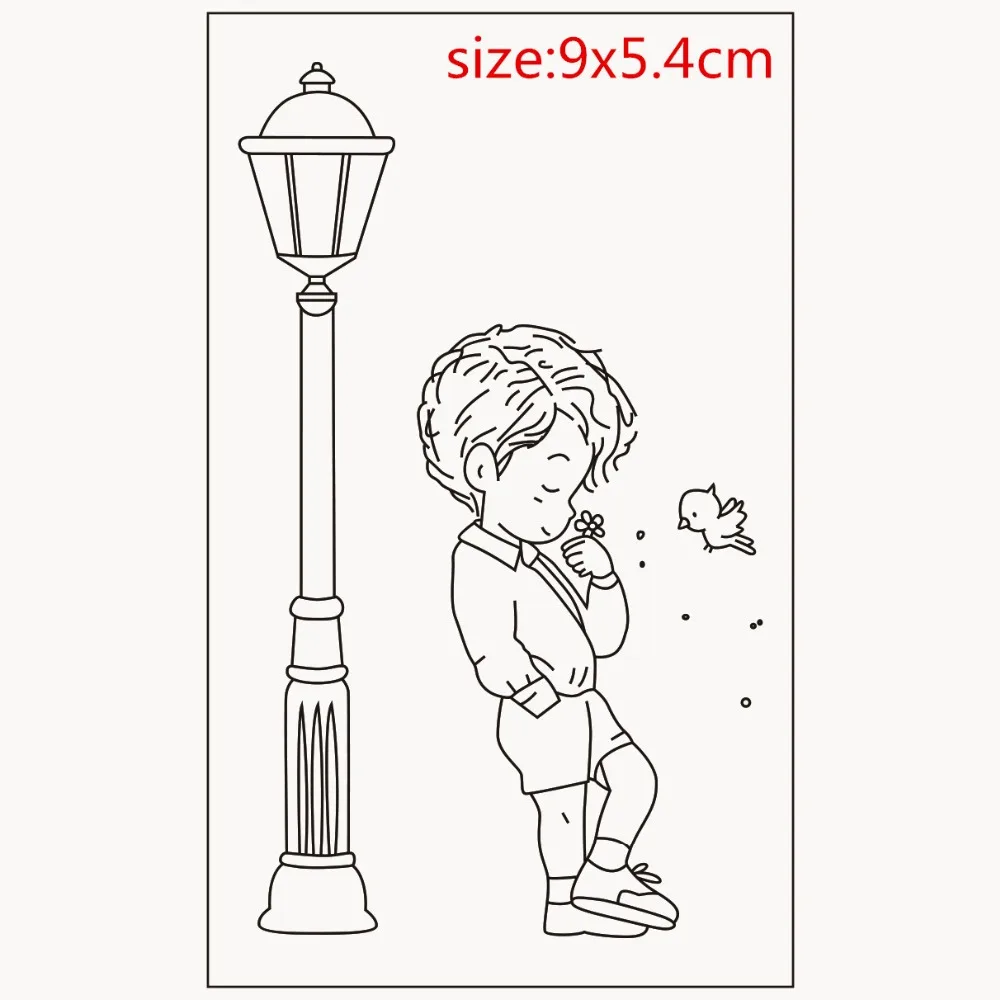 Rubber Silicone Clear Stamps for Scrapbooking Tampons Transparents Seal Background Stamp Card Making Diy girl boy Stempel | Канцтовары