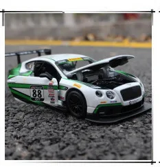 Горячая 1:32 Bentley Континентальный GT3 литой автомобиль литые Автомобили Модель оттягивающийся звуковой светильник Коллекция подарков игрушки для детей