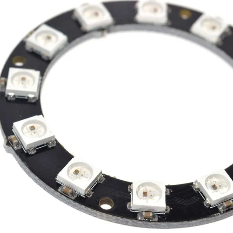 Светодиодный rgb светильник с кольцом 12 бит светодиодный s WS2812 5050 RGB