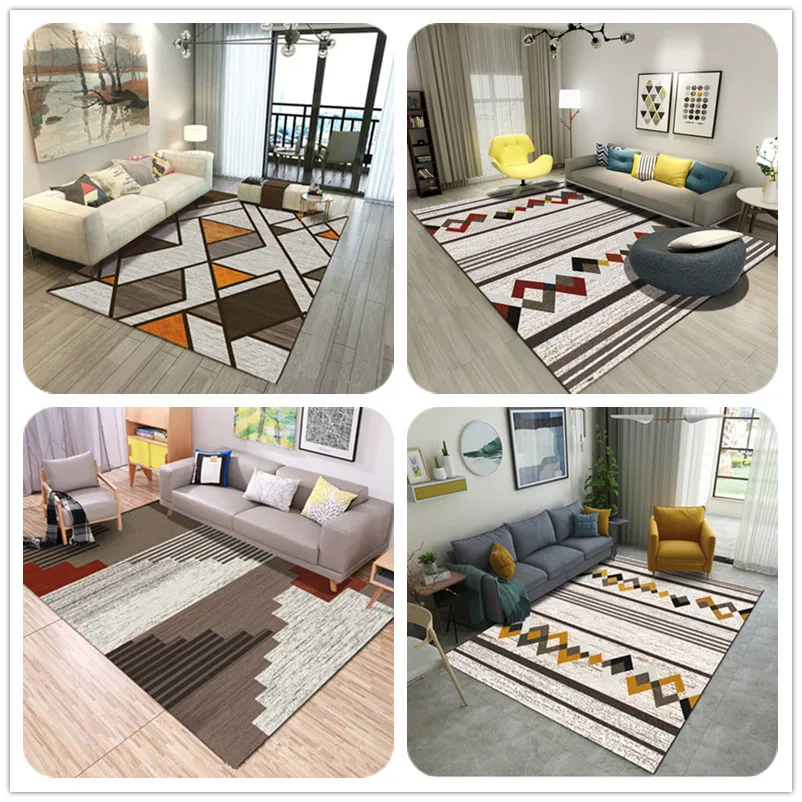 

300*400cm Large size carpets for Living room Bedroom Decor rugs Geometric pattern 3D Print Antiskid Mats Can Custom Carpet tapis