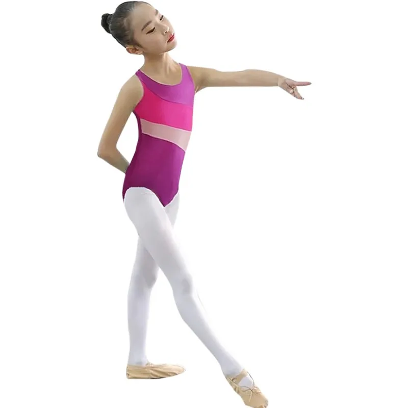 Танцевальное платье для девочек одежда малышей детский жилет сиамский балетный