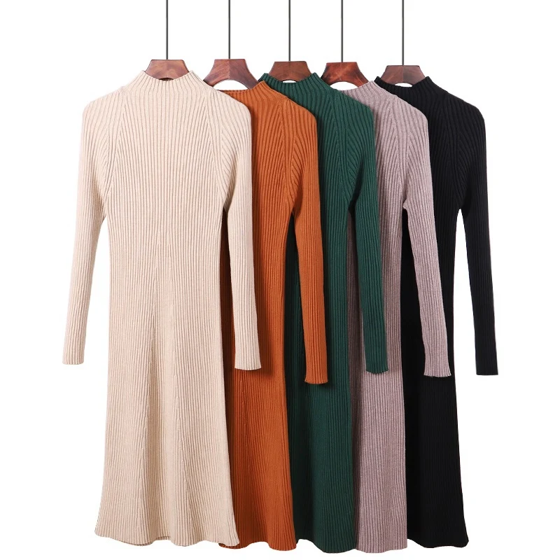 GIGOGOU Women Long Pullover Sweater Autumn Winter Thick Warm Fashion Slim Female Jumper | Женская одежда