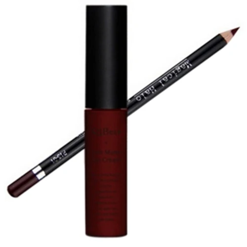 Qibest увлажняющий Водонепроницаемый Губная помада Макияж long lasting Matte бархат Цвет