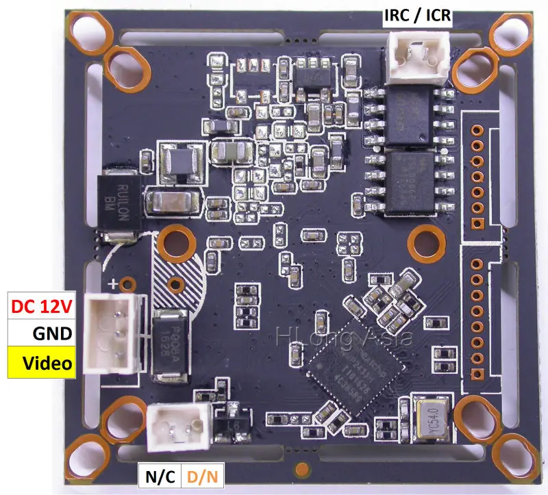 AHD M 1/4 &quotOV9732 CMOS датчик изображения Nextchip NVP2433 CCTV модуль камеры плата с 5PIN кабелем +