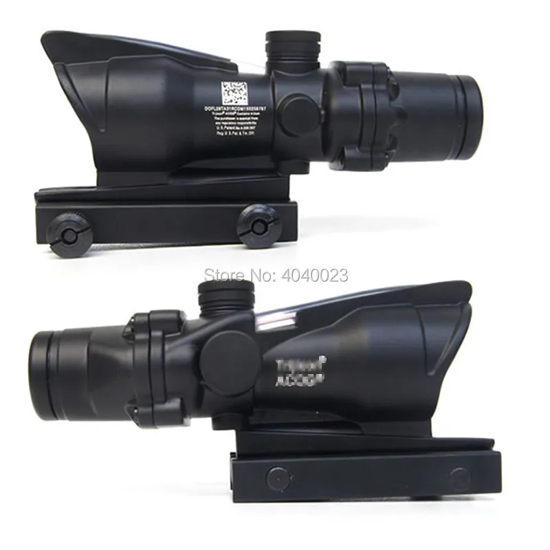 ACOG 4x32 источник волокна красный или зеленый освещенный прицел тактический оптоволоконный настоящий волоконный прицелы поставляются с Killflash
