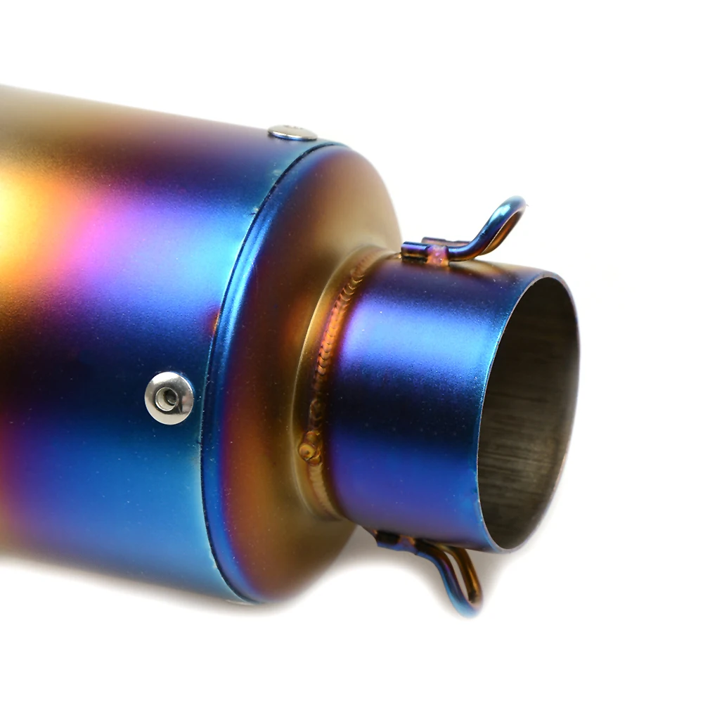 Universal 36-51MM 61MM Motorcycle Exhaust Pipe With Muffler Moto Bike Pot Escape For yamaha aerox kawasaki z650 Ninja bmw s1000r |