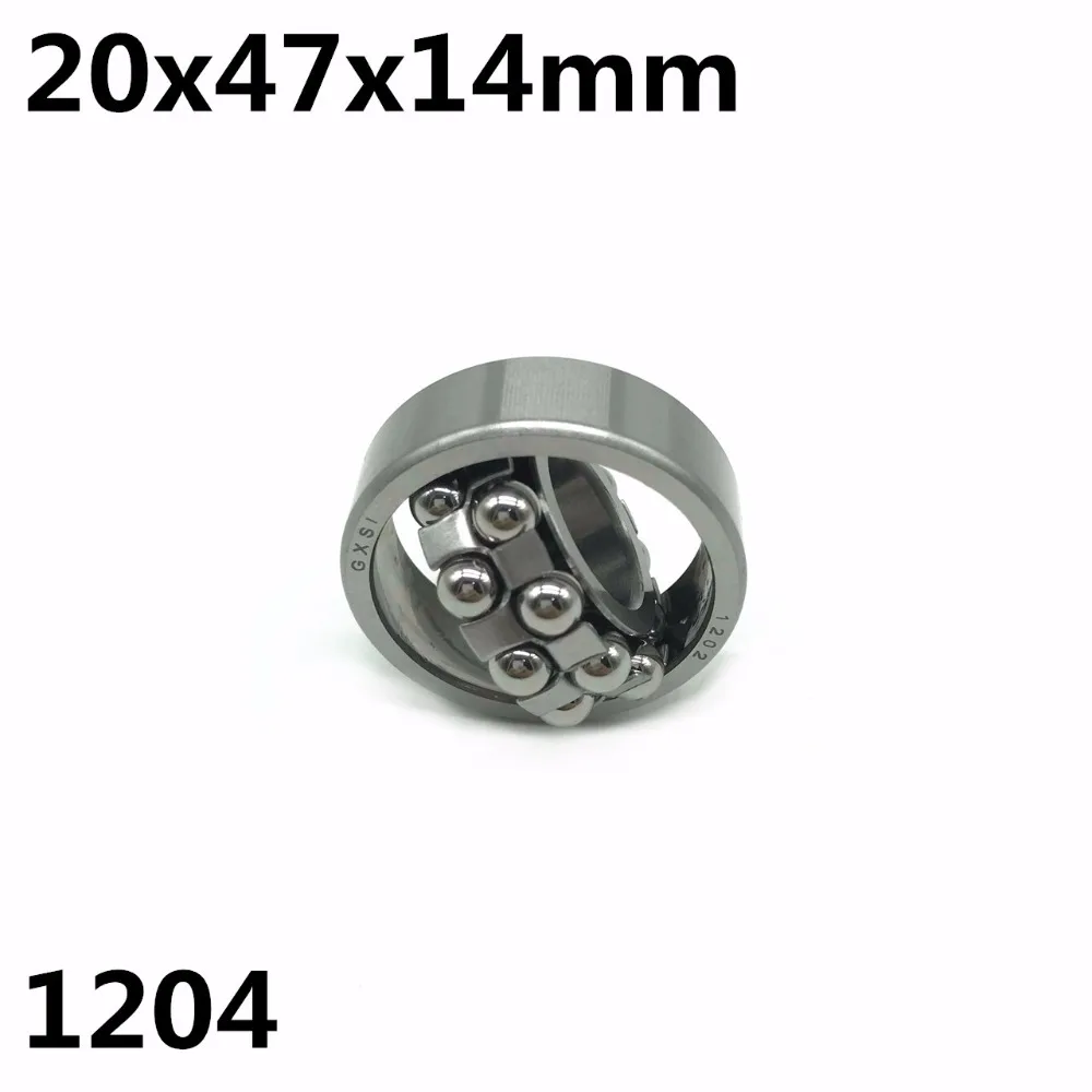 1pcs 1204 20x47x14 mm Double Row Self-aligning ball bearing High quality