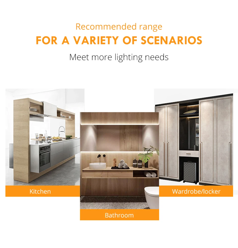 Foxanon LED Cabinet Light 2 Вт движения PIR Сенсор шкаф свет DC 5V освещение для гардероба для Кухня Ванная комната дома детская Ночная лампа