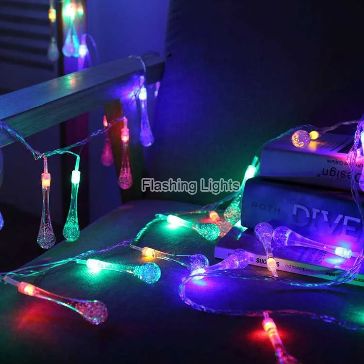

AC220V 5M 28LED Crystal Bubble Water Drop String Fairy Lights for Wedding party christmas decorations for home outdoor indoor