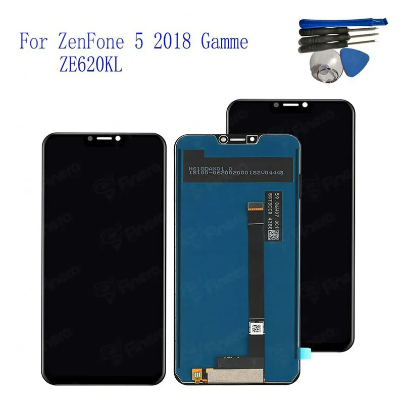 Для 6 2 &quotAsus Zenfone 5 2018 Gamme ZE620KL ЖК дисплей дигитайзер экран Сенсорная панель в