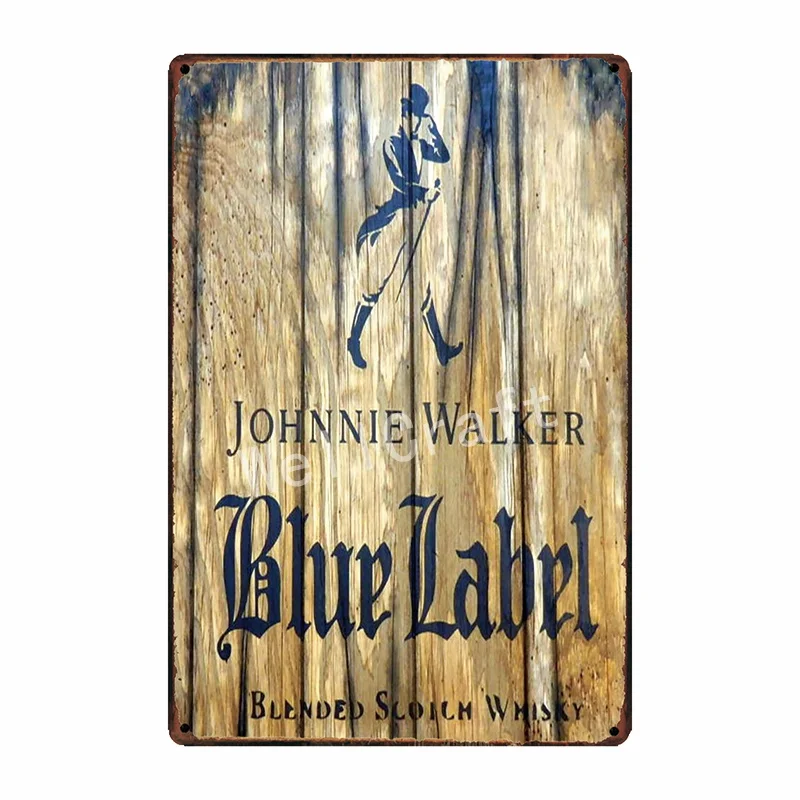 [WellCraft] johnnie walker виски металлический знак декор для вечевечерние паба бара фреска