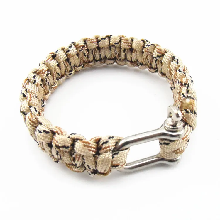 Новинка 2016 Открытый браслет для выживания Мужская самоспасательная скоба