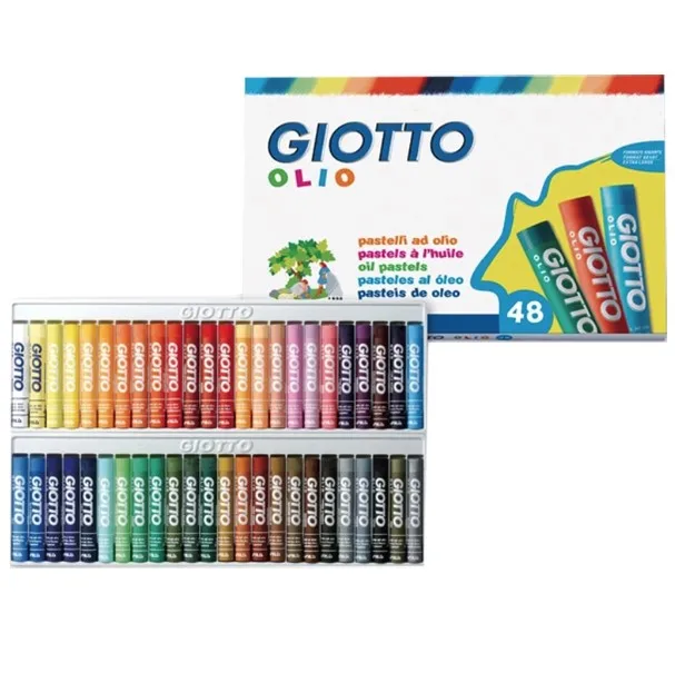 48 color GIOTTO 12/24/48 трусы разных цветов для малышей возраста от картина маслом палка безопасности комплект цветных карандашей - Цвет: 48 color