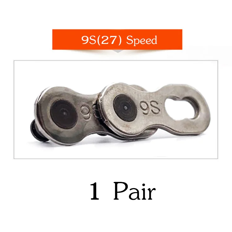 9S 1 Pair VXM 6/7/8/9/10/11 Скорость велосипедной цепи разъем замок комплект MTB дорожный велосипед Разъем для быстрого мастер стык соединения цепи велосипеда Запчасти - Цвет: 9S 1 Pair