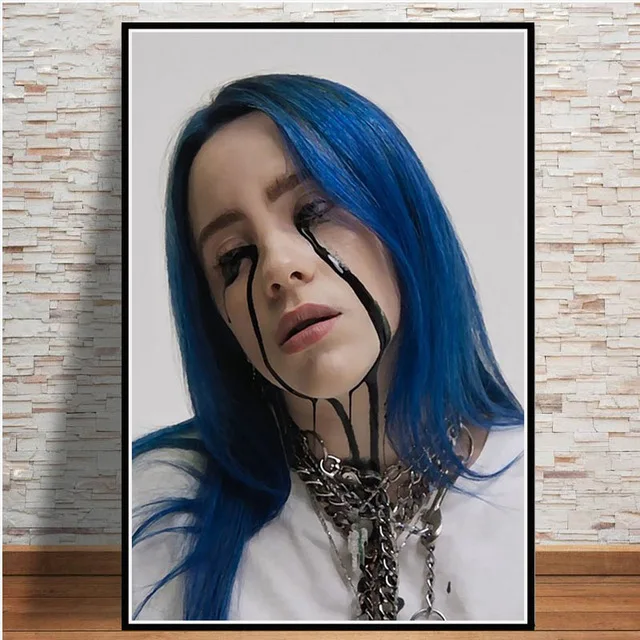 Скандинавские настенные художественные картины на холсте Billie Eilish плакат певица звезда Модульная картина Hd рисунок украшение дома для гостиной - Цвет: Nordic ZZ13084-02
