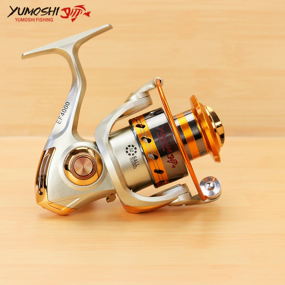 Рыболовная катушка Pesca 12BB 5 2: 1/4.1:1 металлическая Carretilhas de pecasaria Molinete para для