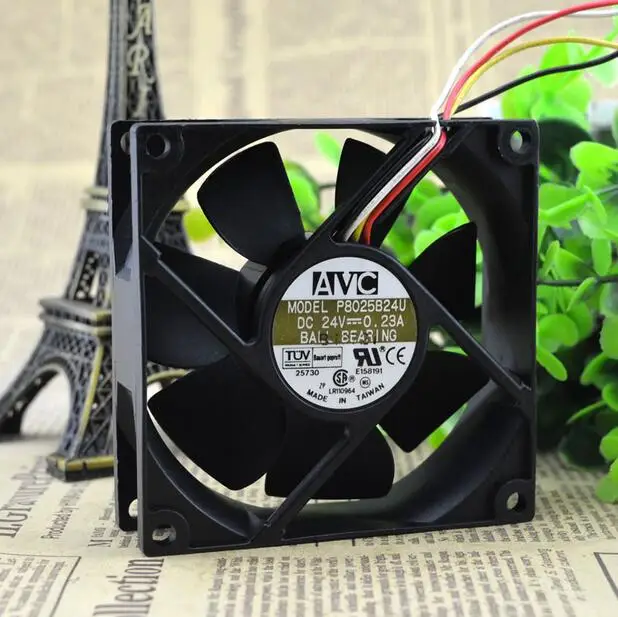 8 см AVC 8025 0.23a 24 V Инверторные промышленные охлаждающего вентилятора компьютера
