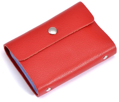 Business Women 26 Slots Card Holder Cards Men Pack Real Genuine Leather CardHolder Hasp Female Pillow Credit | Багаж и сумки