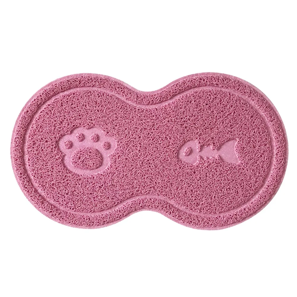 

PVC Dog Puppy Cleaning Feeding Dish Bowl Table Mats Small Pad Placemat Cat Litter Mat Supplies Pets Wipe Easy Cleaning Pet