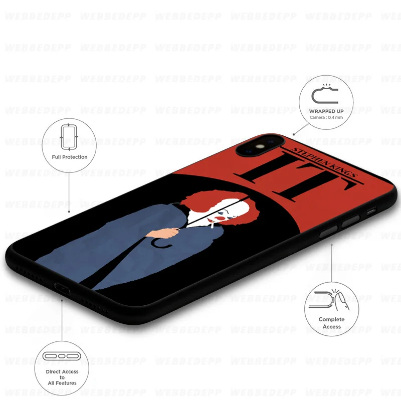 WEBBEDEPP Stephen King It мягкий силиконовый чехол для iPhone 11 Pro Xr Xs Max X или 10 8 7 6 6S Plus 5 5S SE Case |