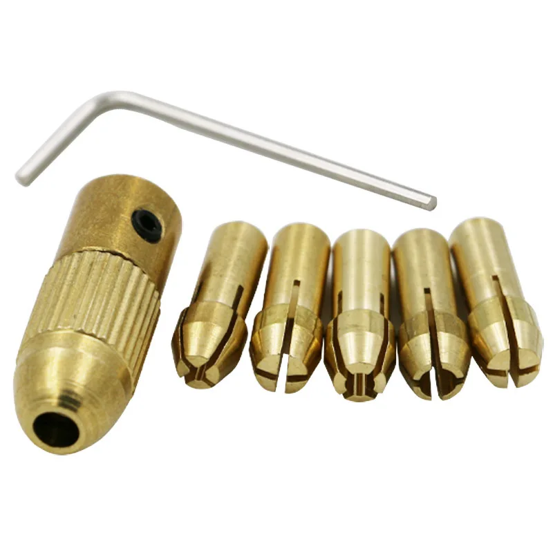 

mini drill chucks adapter keyless socket dremel mini electric drill bits set power tools Accessories micro drill collets clamp