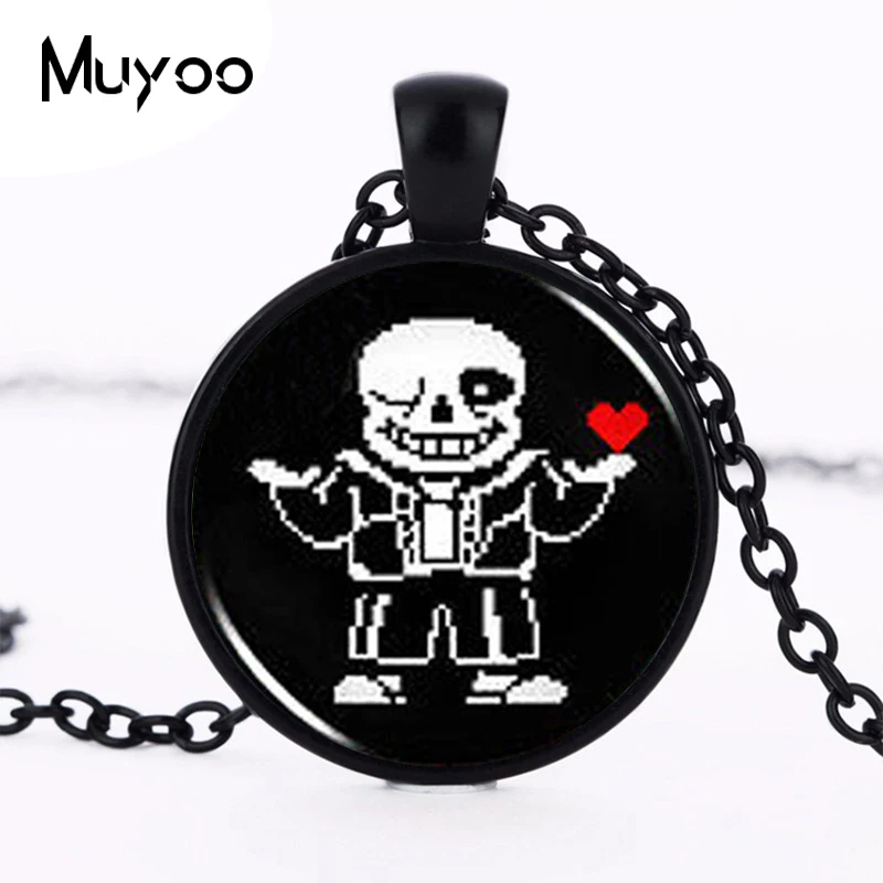 Undertale Sans игра для мужчин фанатов кукла модное ожерелье Косплей Кулон стимпанк ювелирные изделия лучшие друзья подарок цепочка Подвески HZ1