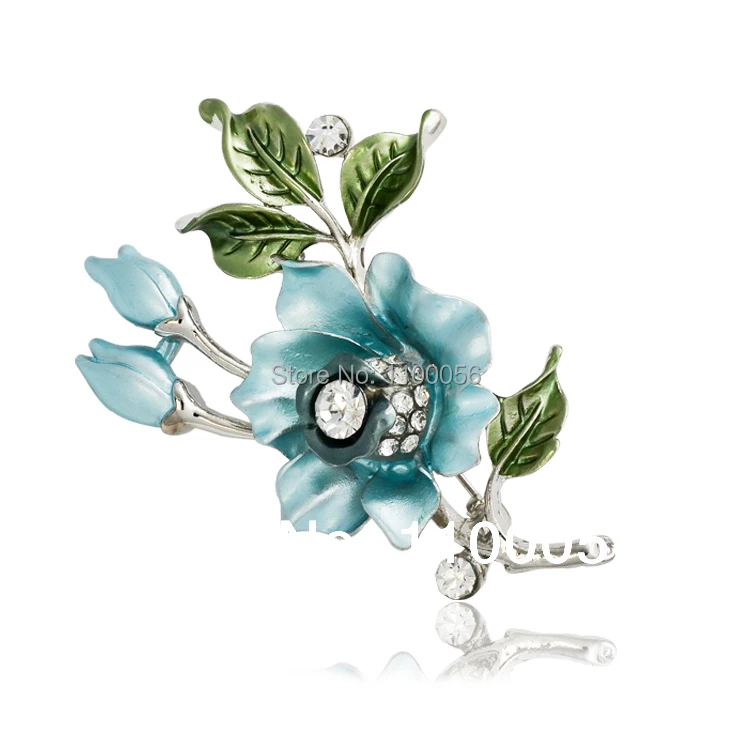 Бесплатная доставка 2019 Корейская Красивая эмалированная Большая Брошь Стразы