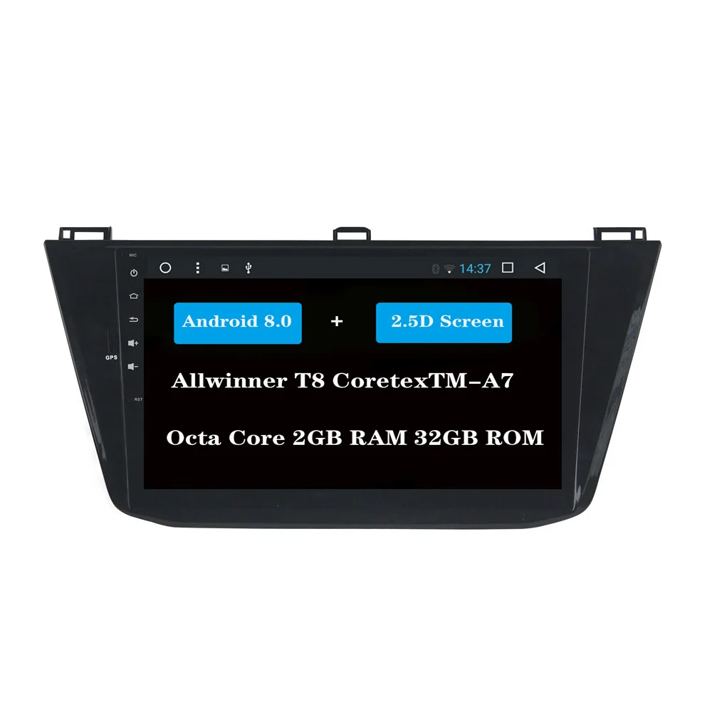 NAVITOPIA 8 ядер T8 Octa Core Android 1 автомобильный DVD GPS навигатор для VW Tiguan L 2017 2018 In dash Car PC Radio