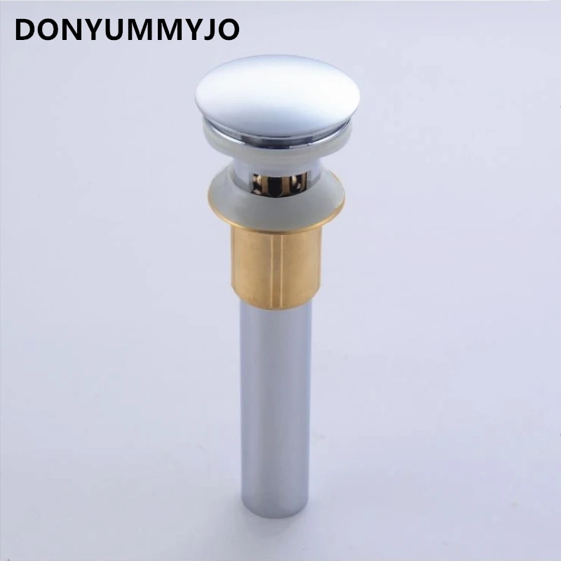 Латунная сливная корзина DONYUMMYJO для ванной комнаты большая крышка перемычка